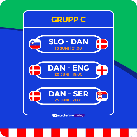 EM Denmark Grupp C Matcher